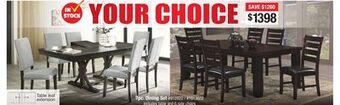 Bad Boy Superstore 7pc. dining set offer