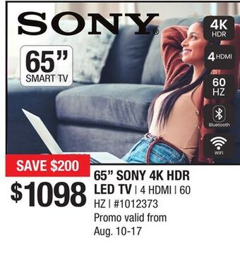 Bad Boy Superstore 65 sony 4k hdr led tv offer