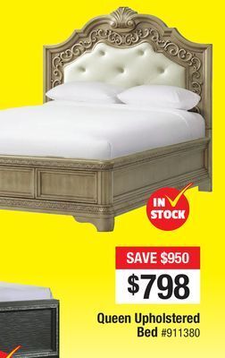 Bad Boy Superstore Queen upholstered bed offer