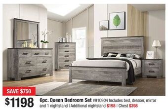Bad Boy Superstore 6pc. queen bedroom set offer