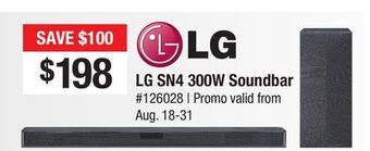 Bad Boy Superstore Lg sn4 300w soundbar offer