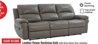 Bad Boy Superstore Leather power reclining sofa offer