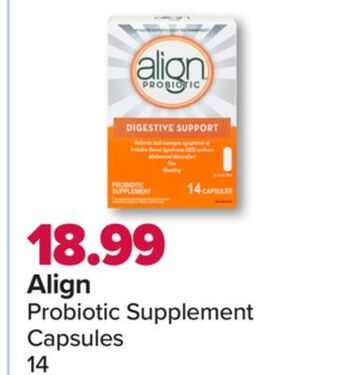 PharmaChoice Align probiotic supplement capsules offer