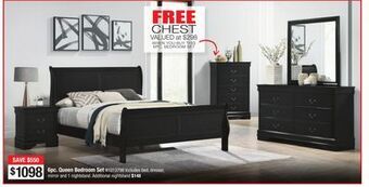 Bad Boy Superstore 6pc. queen bedroom set offer
