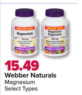 PharmaChoice Webber naturals magnesium offer