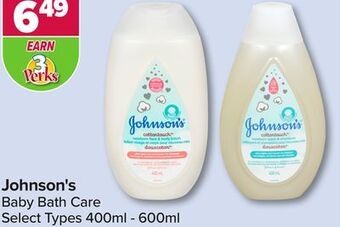 PharmaChoice Johnson's baby bath care offer