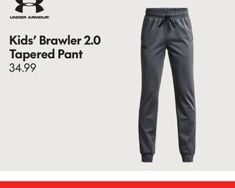 Sport Chek Under armour kids' brawler 2.0 tapered pant offer
