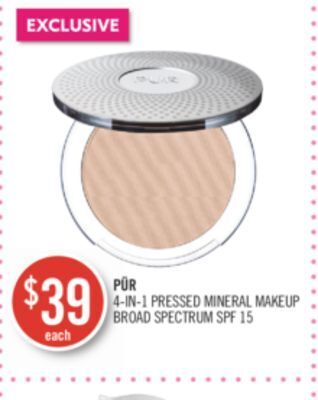 Shoppers Drug Mart Pür 4-in-1 pressed mineral makeup offer