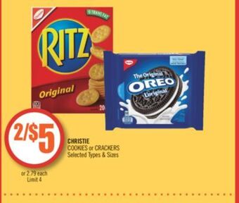 Shoppers Drug Mart Christie cookies or crackers offer