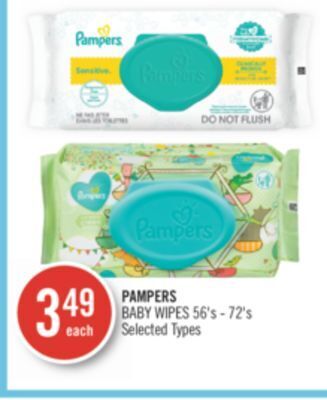 Shoppers Drug Mart Pampers baby wipes offer