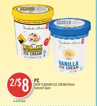 Shoppers Drug Mart Pc shop flavours ice cream offer