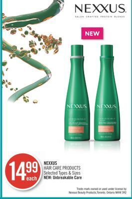 Shoppers Drug Mart Nexxus hair care products offer