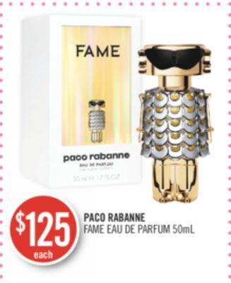 Shoppers Drug Mart Paco rabanne fame eau de parfum offer