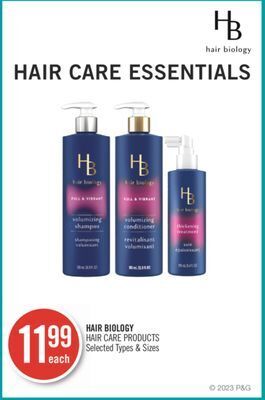 Shoppers Drug Mart Hair biology hair care products offer