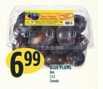 Marché Adonis Blue plums offer