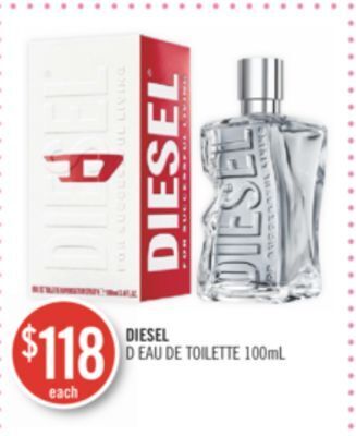 Shoppers Drug Mart Diesel d eau de toilette offer