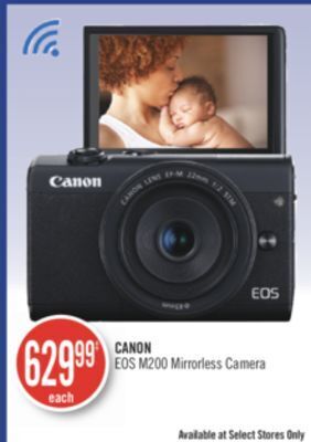 Shoppers Drug Mart Canon eos m200 mirrorless camera offer