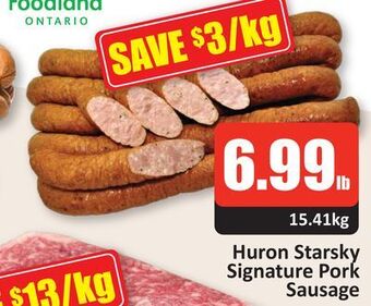 Starsky Huron starsky signature pork sausage offer