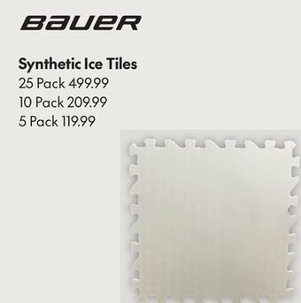 Sport Chek Bauer synthetic ice tiles 5 pack offer