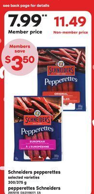 Independent City Market Pepperettes schneiders, 300/375 g offer