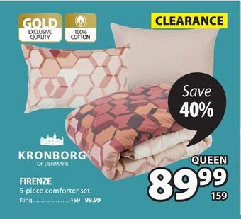 JYSK Firenze 5-piece comforter set offer
