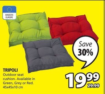 JYSK Tripoli outdoor seat cushion offer
