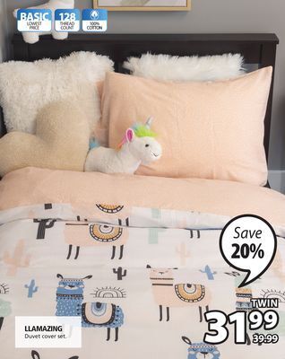 JYSK Llamazing duvet cover set offer