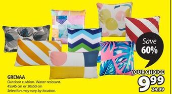 JYSK Grenaa outdoor cushion offer