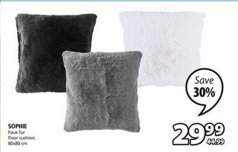JYSK Sophie faux fur floor cushion offer