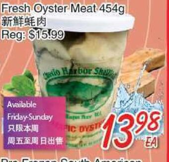 Foody Mart Fresh oyster meat offer