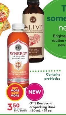 Sobeys Kombucha or sparkling drink offer
