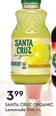 Sobeys Organic lemonade offer