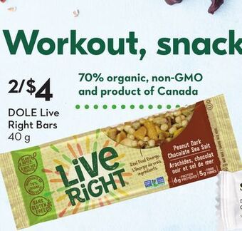 Sobeys Live right bars offer