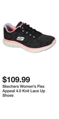 Mark's Skechers women's flex appeal 4.0 knit lace up shoes offer