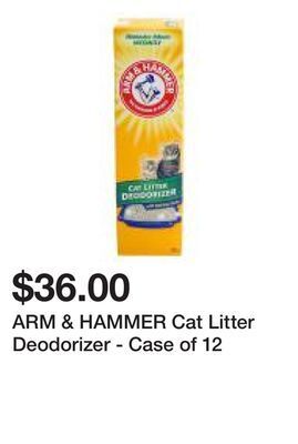 Dollarama Arm & hammer cat litter deodorizer - case of 12 offer