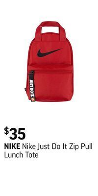 Sport Chek Nike just do it zip pull lunch tote offer