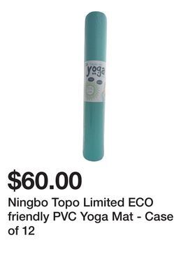 Dollarama Ningbo topo limited eco friendly pvc yoga mat - case of 12 offer
