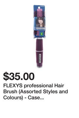 Dollarama Flexys professional hair brush (assorted styles and colours) - case of 20 offer