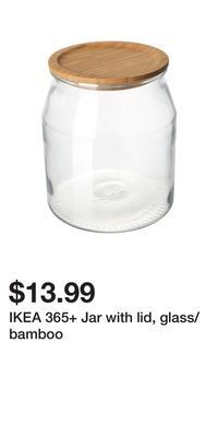 IKEA Ikea 365+ jar with lid, glass/bamboo offer