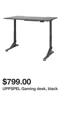 IKEA Uppspel gaming desk, black offer