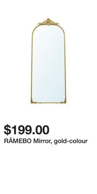 IKEA Råmebo mirror, gold-colour offer