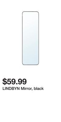 IKEA Lindbyn mirror, black offer