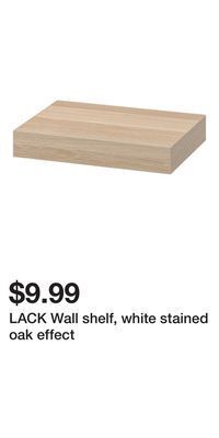IKEA Lack wall shelf, white stained oak effect offer