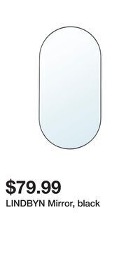 IKEA Lindbyn mirror, black offer