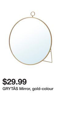 IKEA Grytås mirror, gold-colour offer