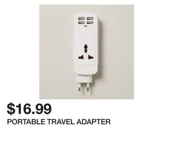 Portable travel adapter