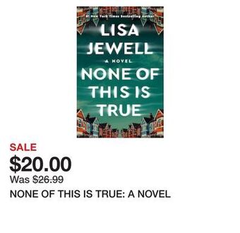 Chapters Indigo None of this is true: a novel offer