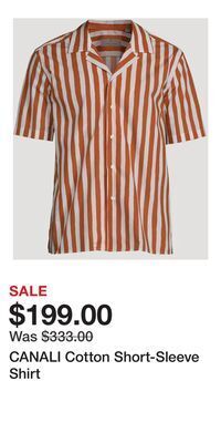 Holt Renfrew Canali cotton short-sleeve shirt offer