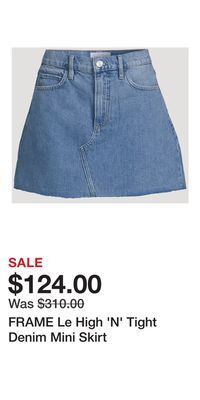 Holt Renfrew Frame le high 'n' tight denim mini skirt offer