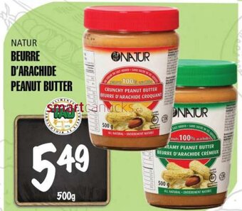 Marches Tau NATUR PEANUT BUTTER, 500 g offer